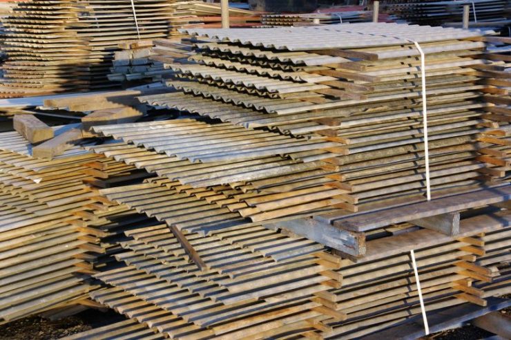 Recycled corrugated iron